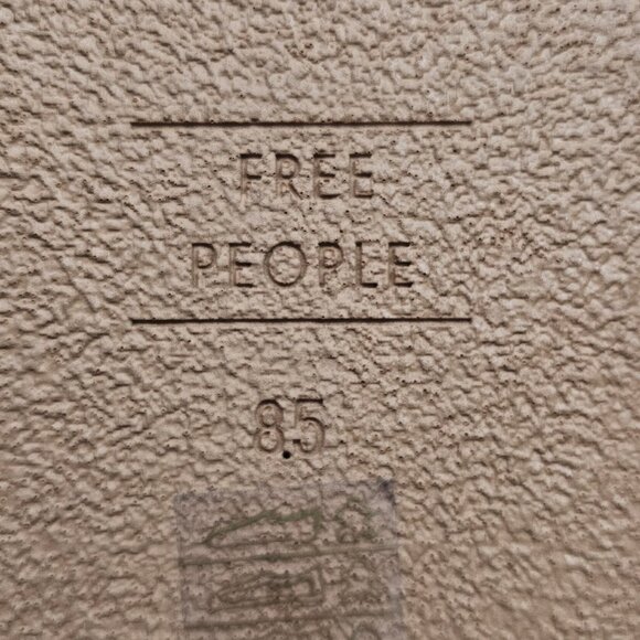 NEW Free People Midas Touch Sandal Womens 8.5 Tan Leather Flatform Slide Boho - Picture 11 of 12